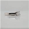 Image 2 : 10K White Gold Diamond(0.95Ct,I2,G) Ring (~Size 6) (~weight 2.56g), Made in Canada, Appraised Retail
