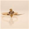 Image 1 : 10K Yellow Gold Yellow Diamond(0.18Ct,Si1-Si2,) Diamond(0.2ct) Ring (~Size 6.5) (~weight 1.63g), Mad