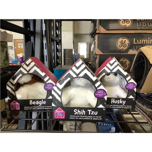 Rescue Petz Collectible Plush Rescue Puppies 3-Pack