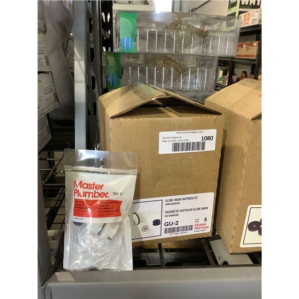 Case of 5 Master Plumber Globe Union Cartridge Kits