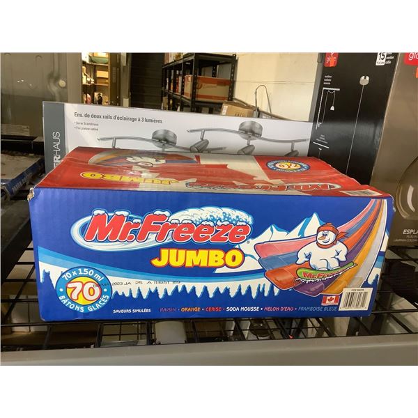 Case of Mr Freeze Jumbo Freeze Pops (70 x 150mL)