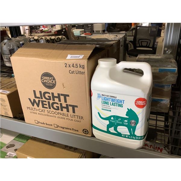 Case of Great Choice Multi-Cat Formula Cat Litter (2 x 4.5kg)