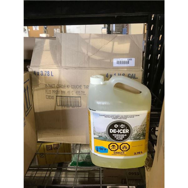Case of De-Icer Windshield Washer Fluid (4 x 3.78L)