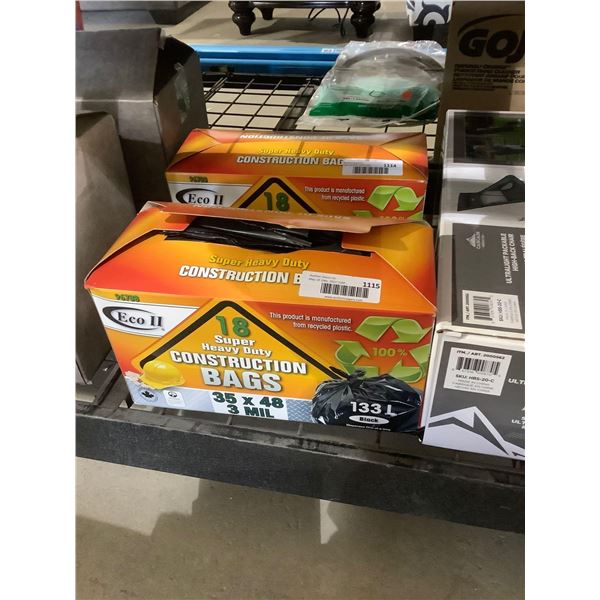 Eco II Super Heavy Duty Construction Bags (133L)