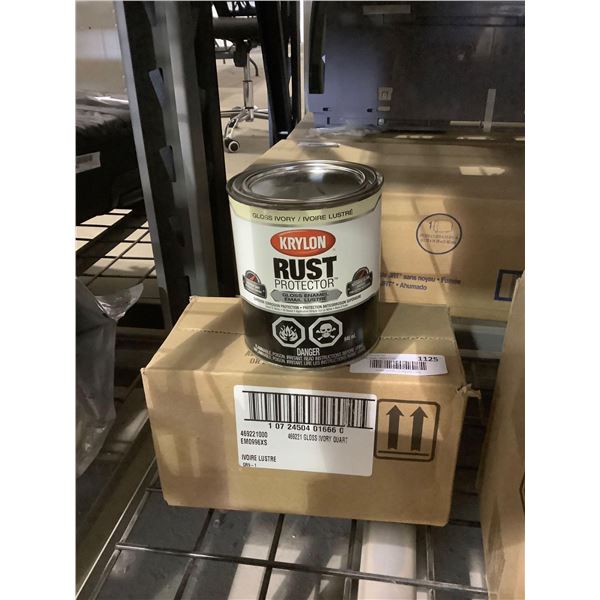 Case of Krylon Rust Protector Gloss Ivory Enamel (2 x 946mL)