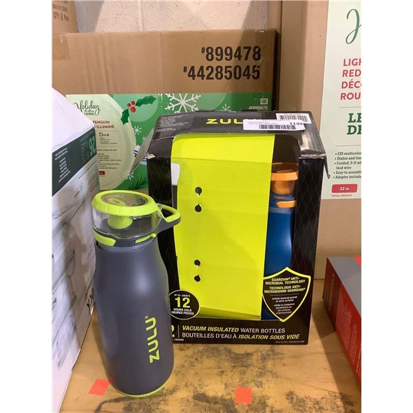 Zulu Vacuum Insulated Water Bottle 2-Pack