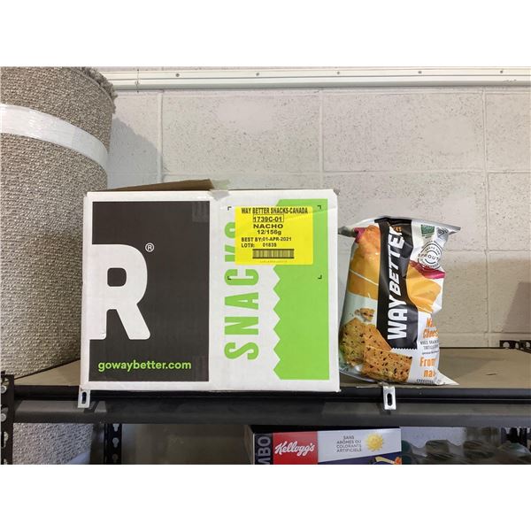 Case of Way Better Nacho Cheese Tortilla Chips (12 x 156g)