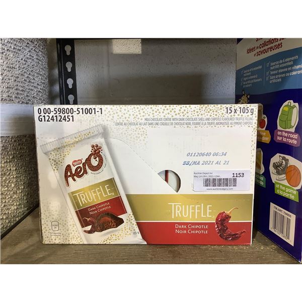 Case of Aero Truffle Dark Chipotle Bars (15 x 105g)