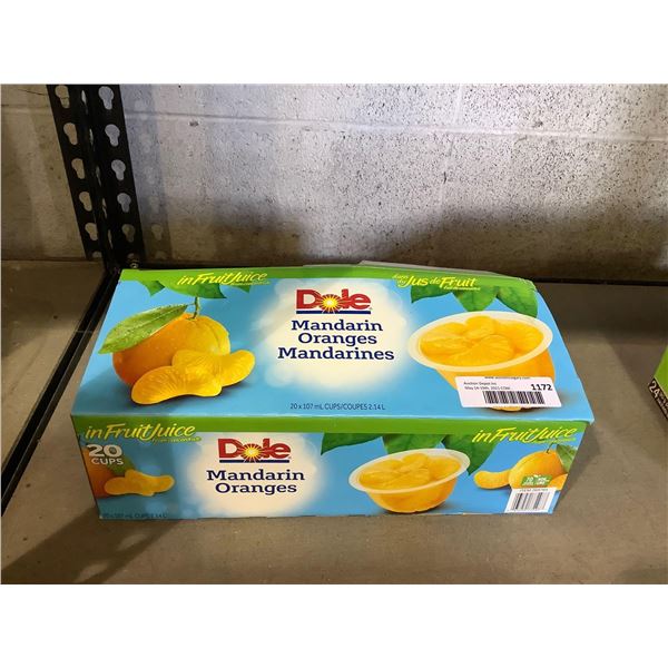 Dole Mandarin Orange Cups (20 x 107mL)