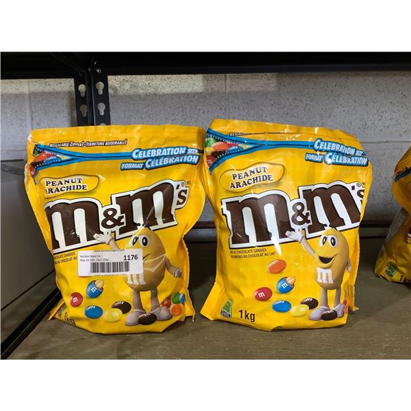 M&M's Peanut Milk Chocolate Candies (2 x 1kg)