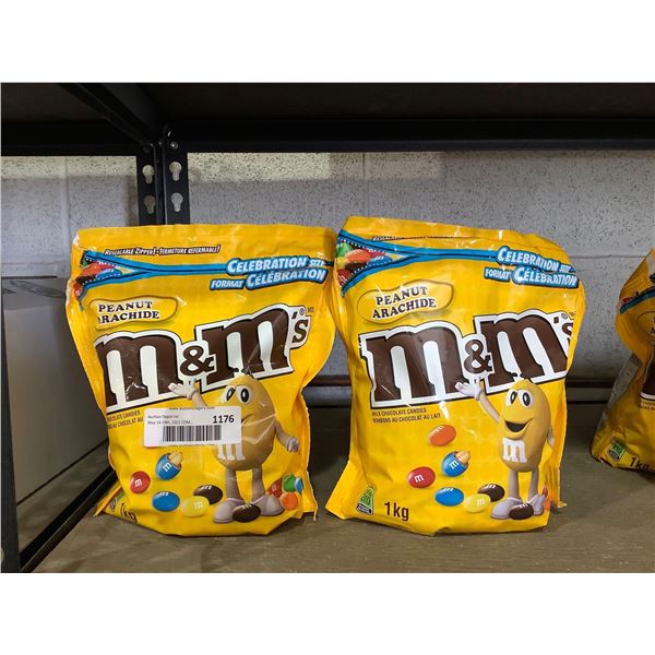 M&M's Peanut Milk Chocolate Candies (2 x 1kg)
