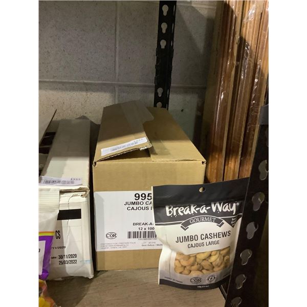 Case of Break-away Jumbo Cashews (12 x 100g)