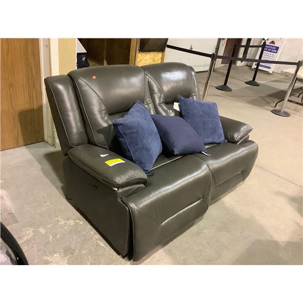 Powered Loveseat Recliner (Missing Motor and Control for Left Recliner)