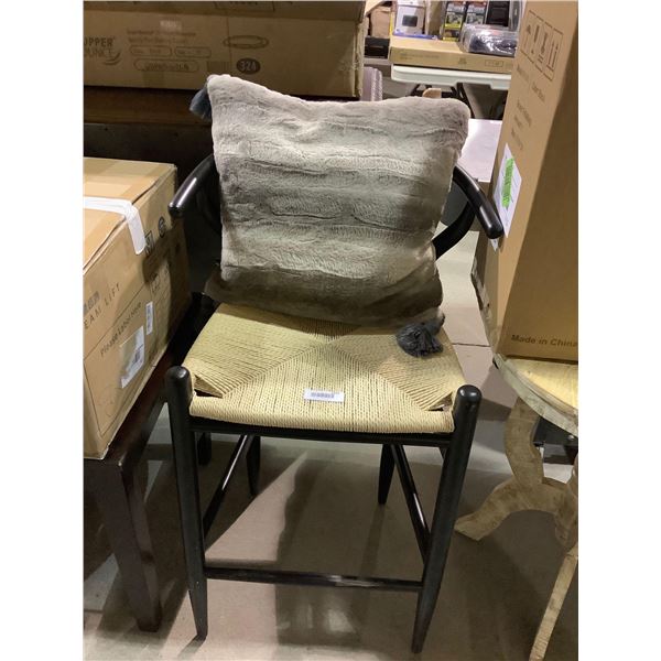 Bar Stool w/ Throw Pillow