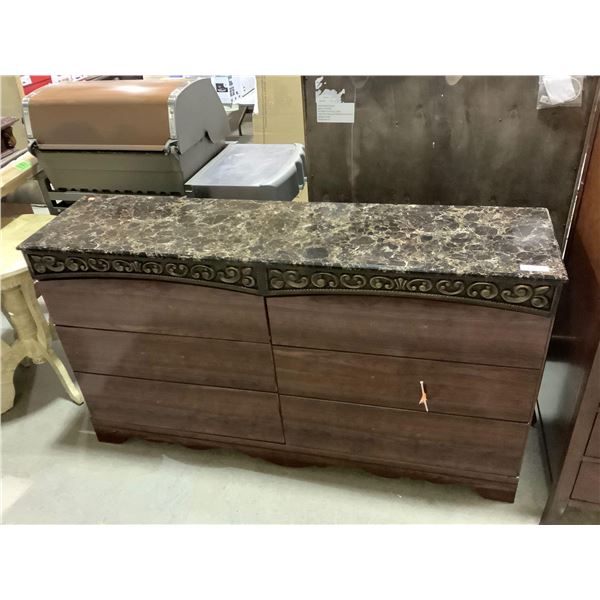 6-Drawer Wooden Dresser (16in L x 63in W x 36in H)