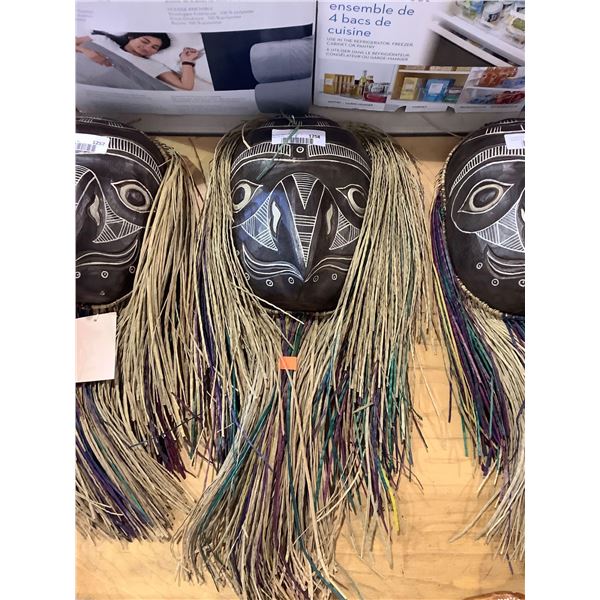 Decorative Wooden Mask 10in