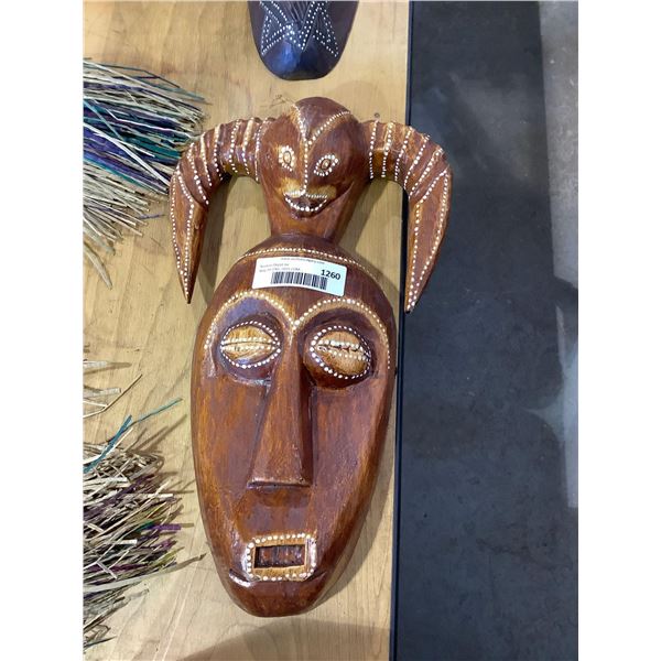 Decorative Wooden Mask 15in