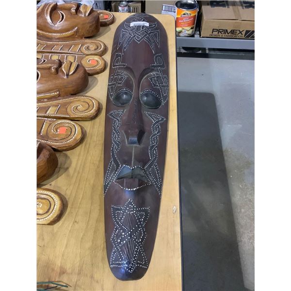 Decorative Wooden Mask 37in