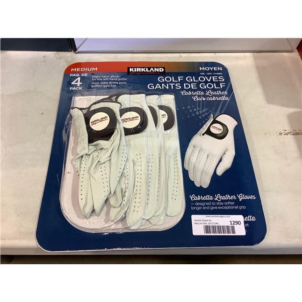 Kirkland Medium Size Right Hand Golf Gloves Pack