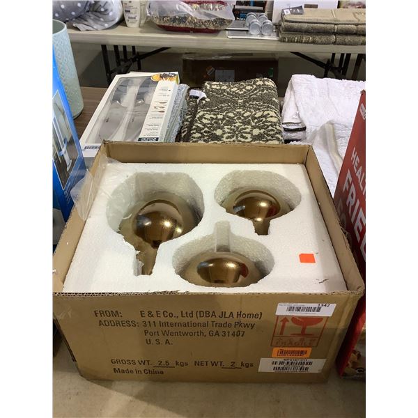 Madison Park Ansen Metallic 3-Piece Vase Set