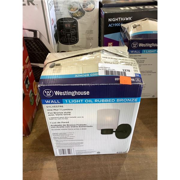 Westinghouse Sylvestre 1-Light Wall Fixture (8.25in x 4.75in x 6.25in)