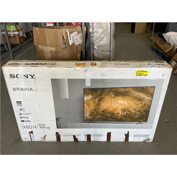 Sony Bravia 65 Class X80H Series 4K Ultra HD LCD TV (Line through display and damaged pixels)