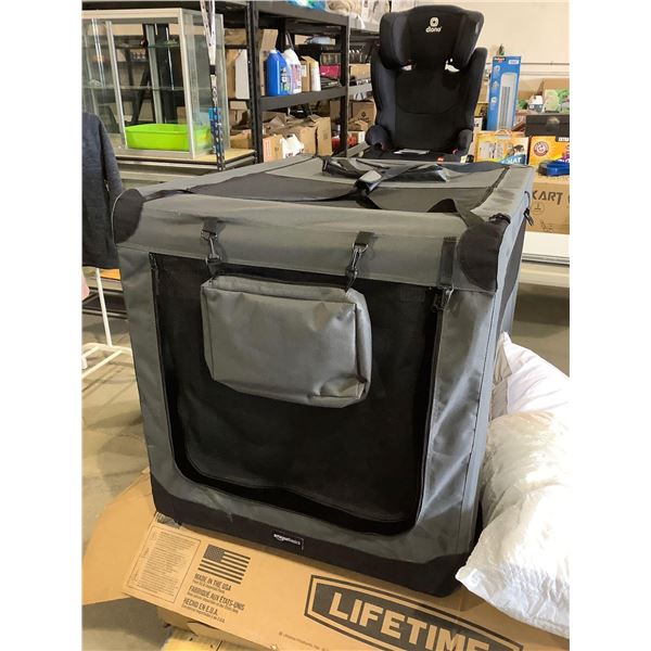 AmazonBasics 42in Premium Folding Portable Soft Pet Dog Crate Carrier Kennel