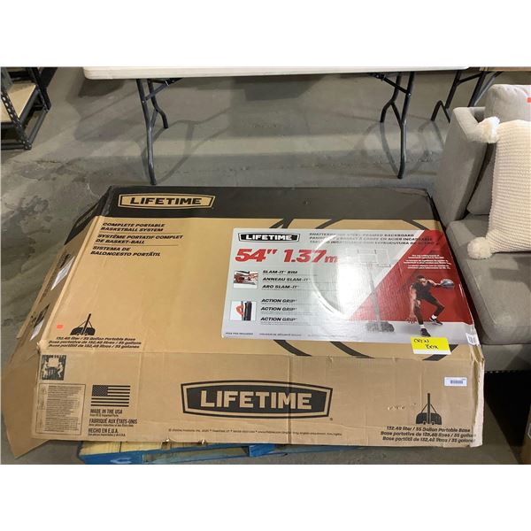 Lifetime 54in Complete Portable Basketball System (Open Box)