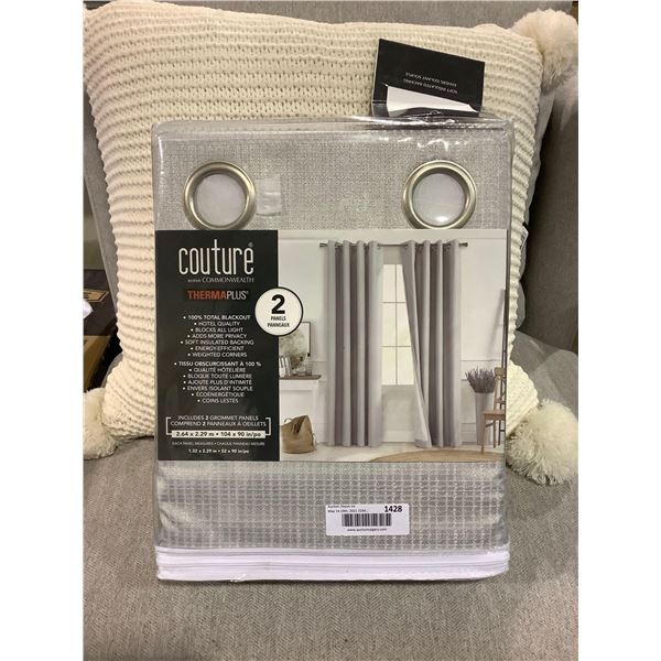Couture ThermaPlus Blackout Insulated Curtain Panel (104in x 90in)