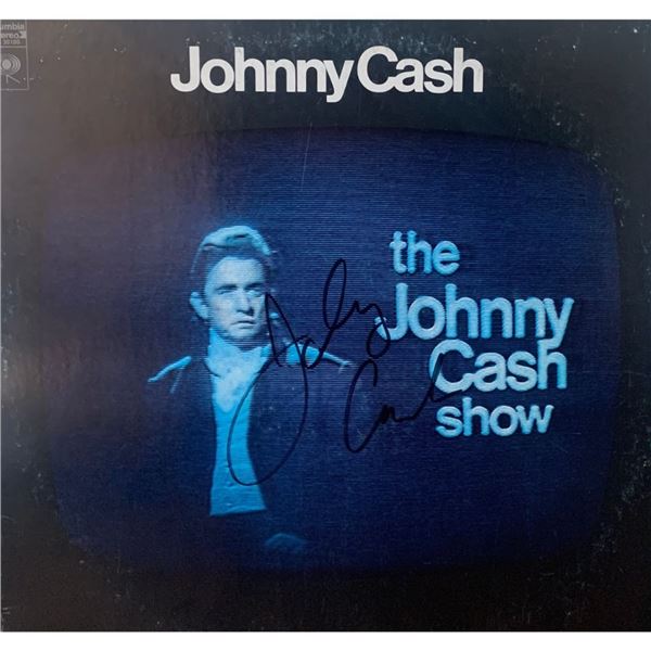 Signed Johnny Cash Show Album Cover