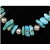 Image 2 : Vintage Navajo Sterling Turquoise Nugget Necklace