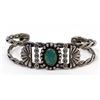 Image 1 : Navajo Sterling Turquoise Route 66 Cuff Bracelet