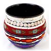 Image 3 : Hand Beaded Metal Bowl