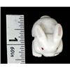 Image 11 : Zuni White Marble Rabbit Fetish by C. Yamutewa