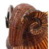 Image 6 : Hand-Woven Wicker Rattan Ram Shaped Lidded Basket