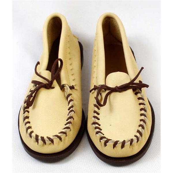 Taos Mox ''Indian Maid'' Leather Youth Mocassins