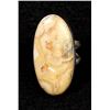 Image 1 : Sterling Silver Agate Ring, Size 6.5