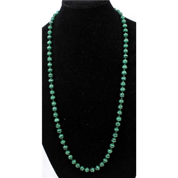 Malachite Bead Necklace