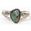 Image 1 : Navajo Old Pawn Sterling Turquoise Cuff Bracelet