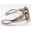 Image 4 : Navajo Old Pawn Sterling Turquoise Cuff Bracelet