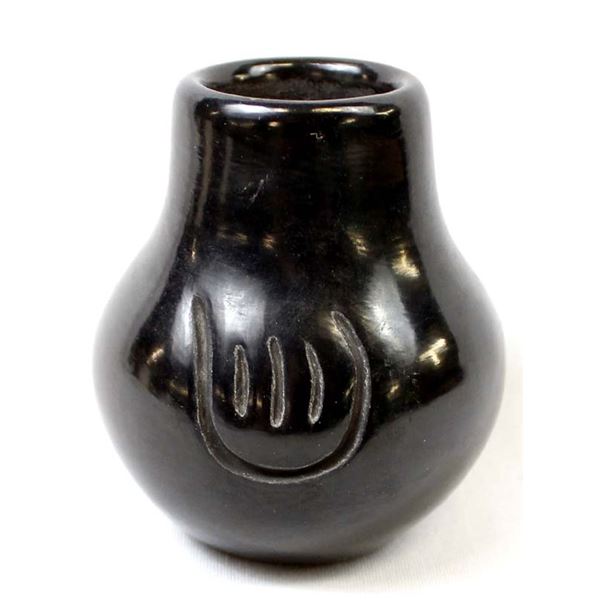 Santa Clara Blackware Pottery Vase by Anita Suazo