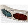 Image 3 : Vintage Navajo Sterling Chip Inlay Bracelet