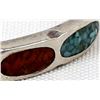 Image 4 : Vintage Navajo Sterling Chip Inlay Bracelet