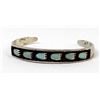 Image 1 : Navajo Old Pawn Sterling Turquoise Cuff Bracelet