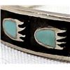 Image 4 : Navajo Old Pawn Sterling Turquoise Cuff Bracelet