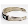 Image 5 : Navajo Old Pawn Sterling Turquoise Cuff Bracelet