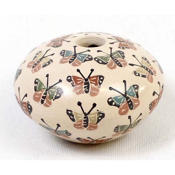 Mata Ortiz Miniature Pottery Seed Jar by C Lopez