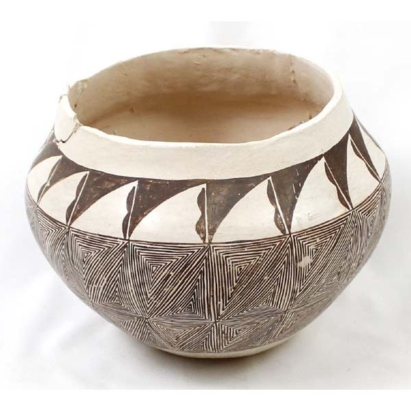 Historic Native American Acoma Pottery Bowl