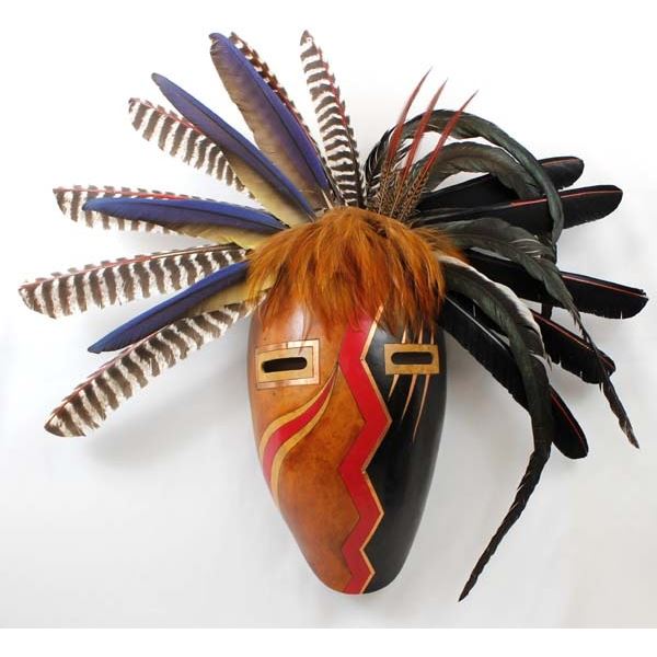 Native American Lumbee Gourd Mask by D. R. Nance