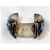 Image 1 : Vintage Navajo Sterling Turquoise Watch Bracelet